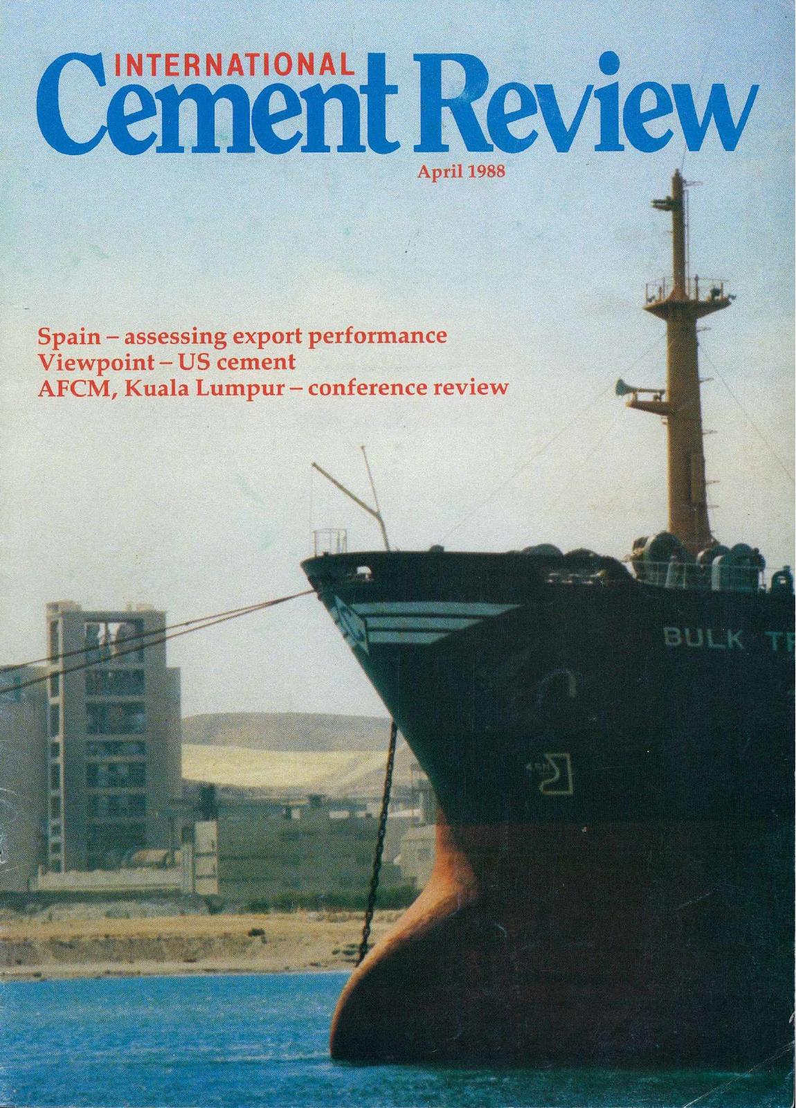Cover of International Cement Review - April 1988