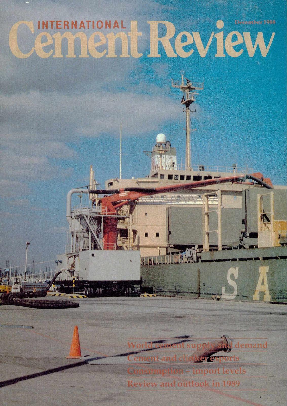 Cover of International Cement Review - December 1988