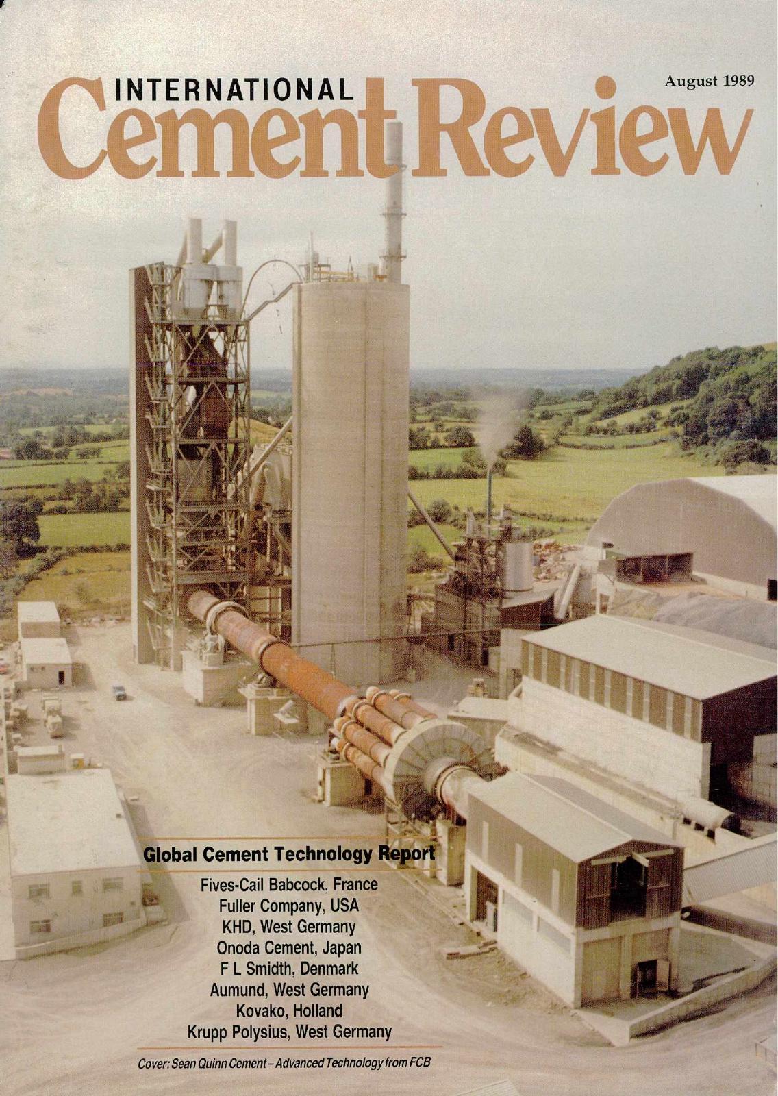 Cover of International Cement Review - August 1989