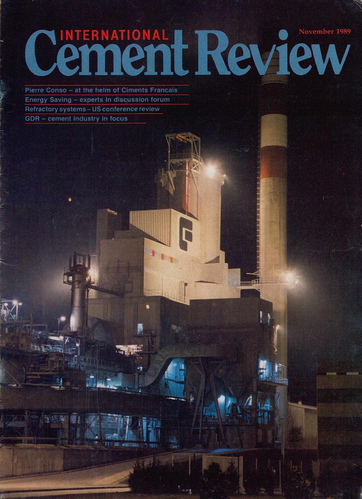 Cover of International Cement Review - November 1989