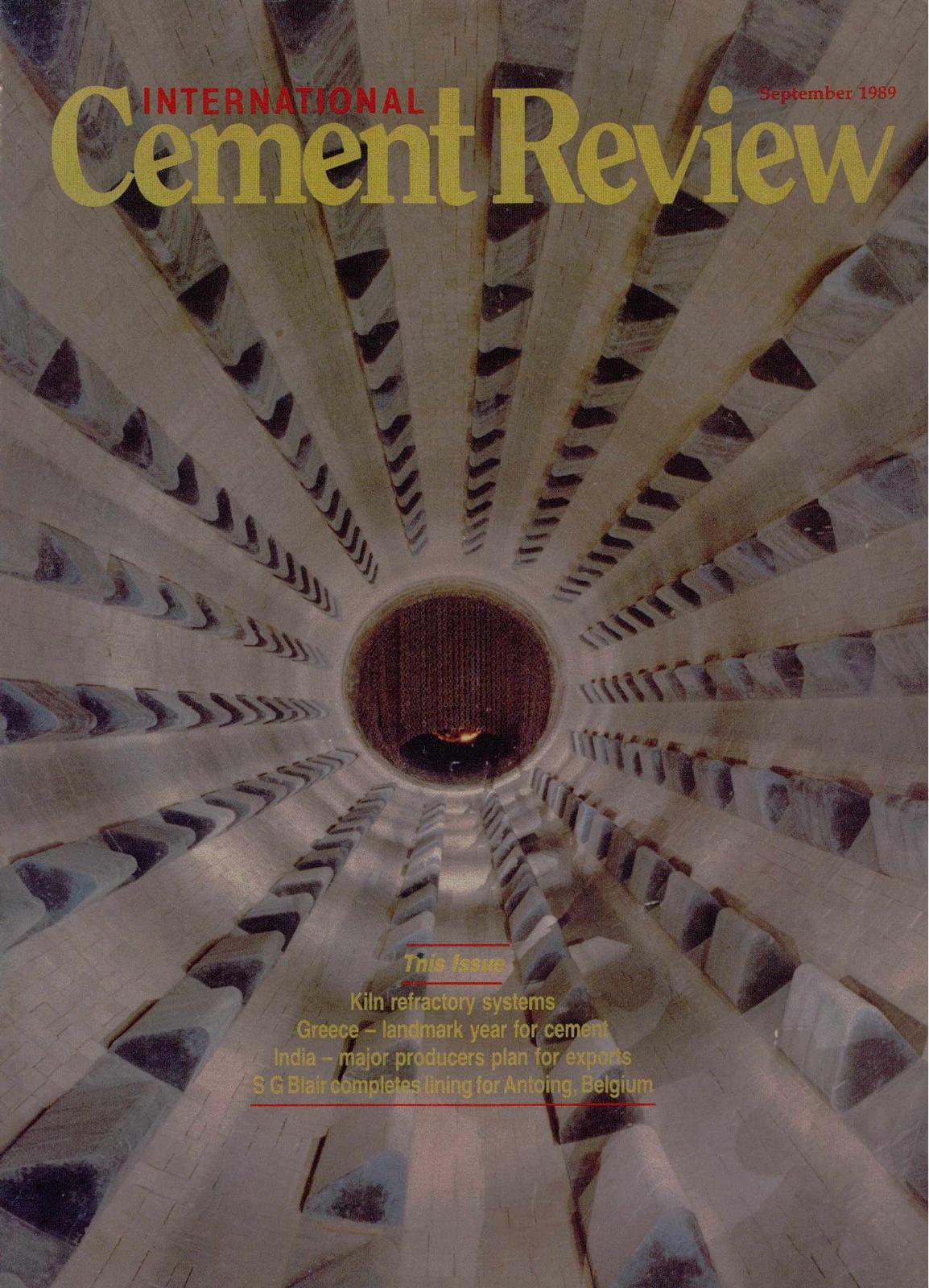Cover of International Cement Review - September 1989