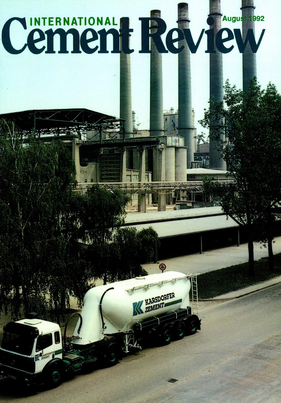 Cover of International Cement Review - August 1992