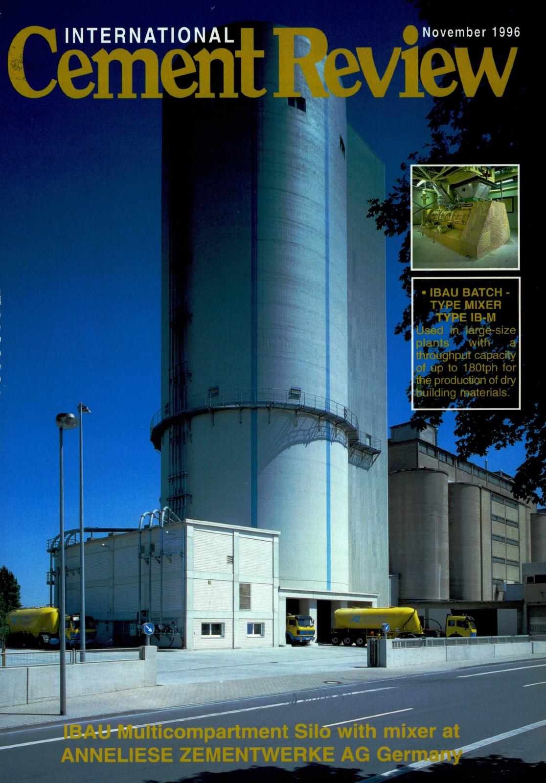 Cover of International Cement Review - November 1996