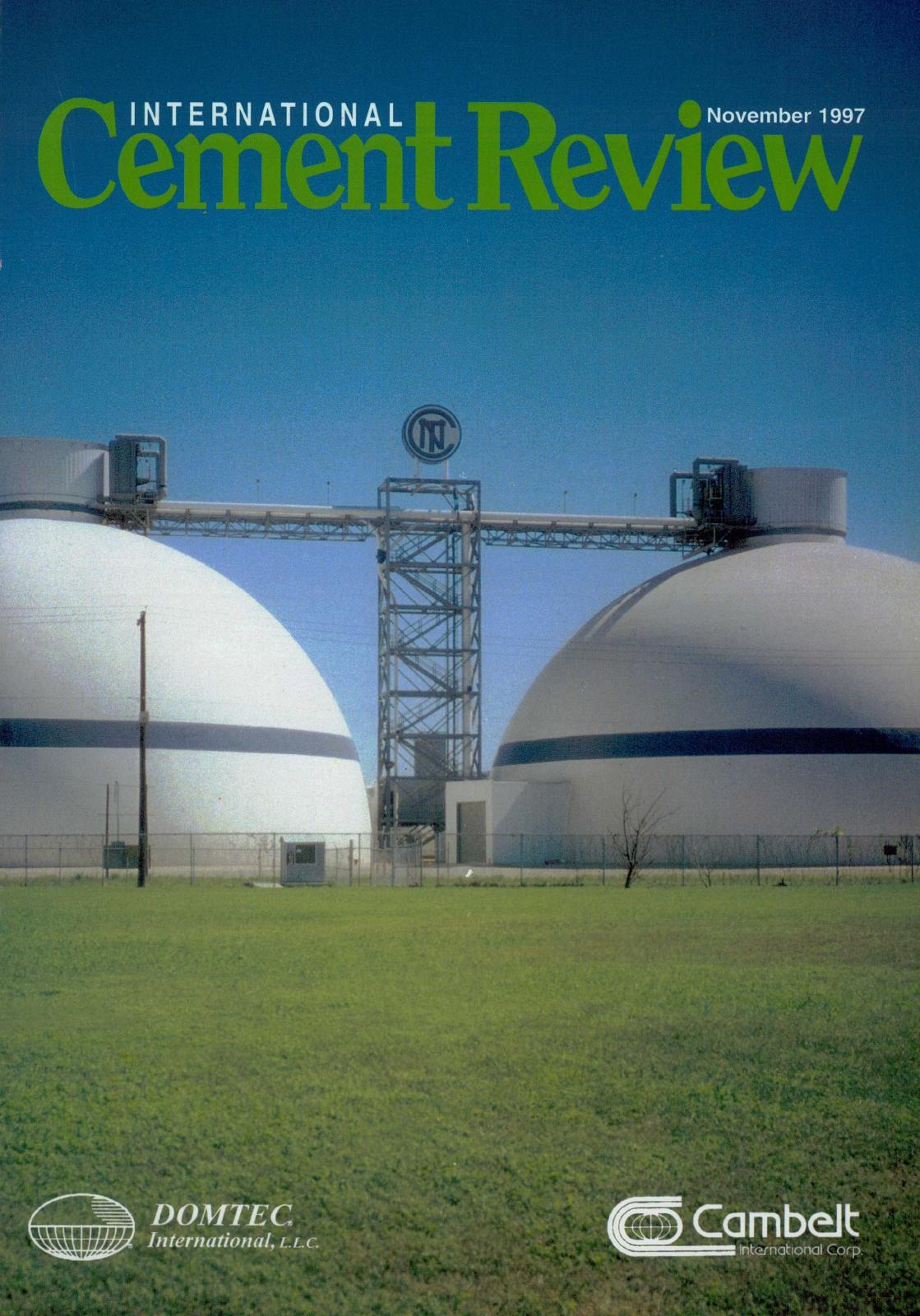 Cover of International Cement Review - November 1997