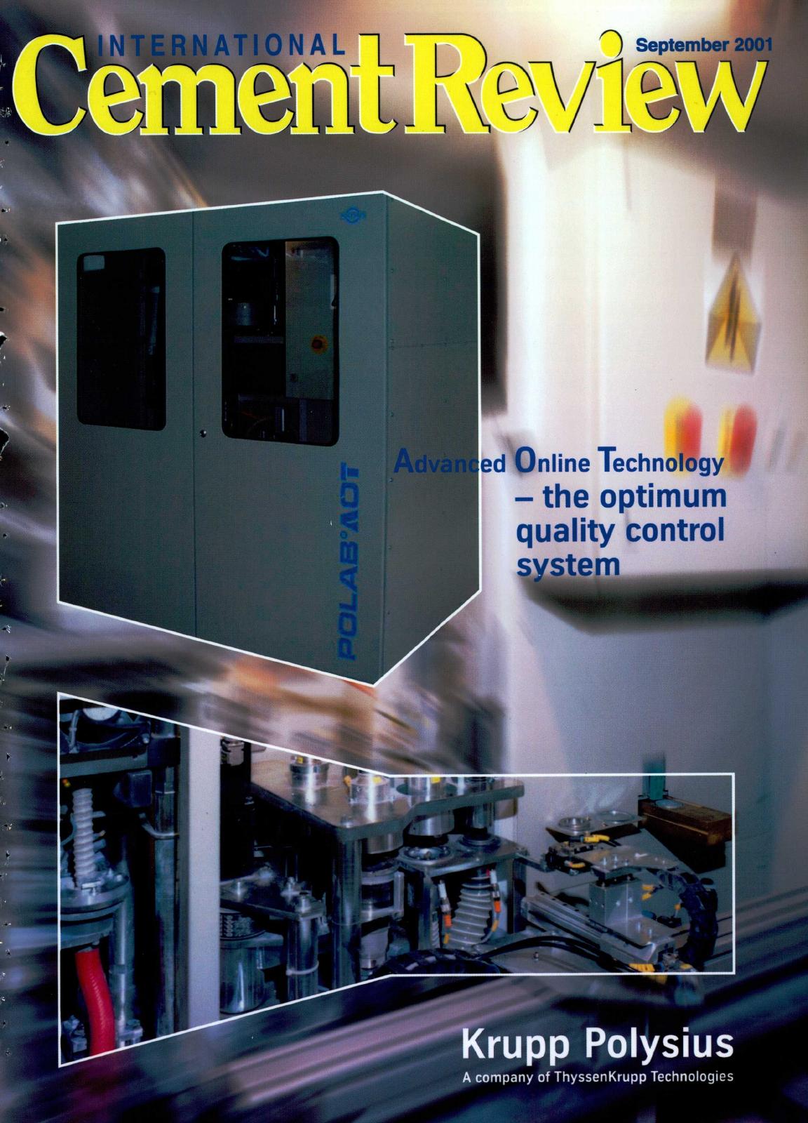 Cover of International Cement Review - September 2001