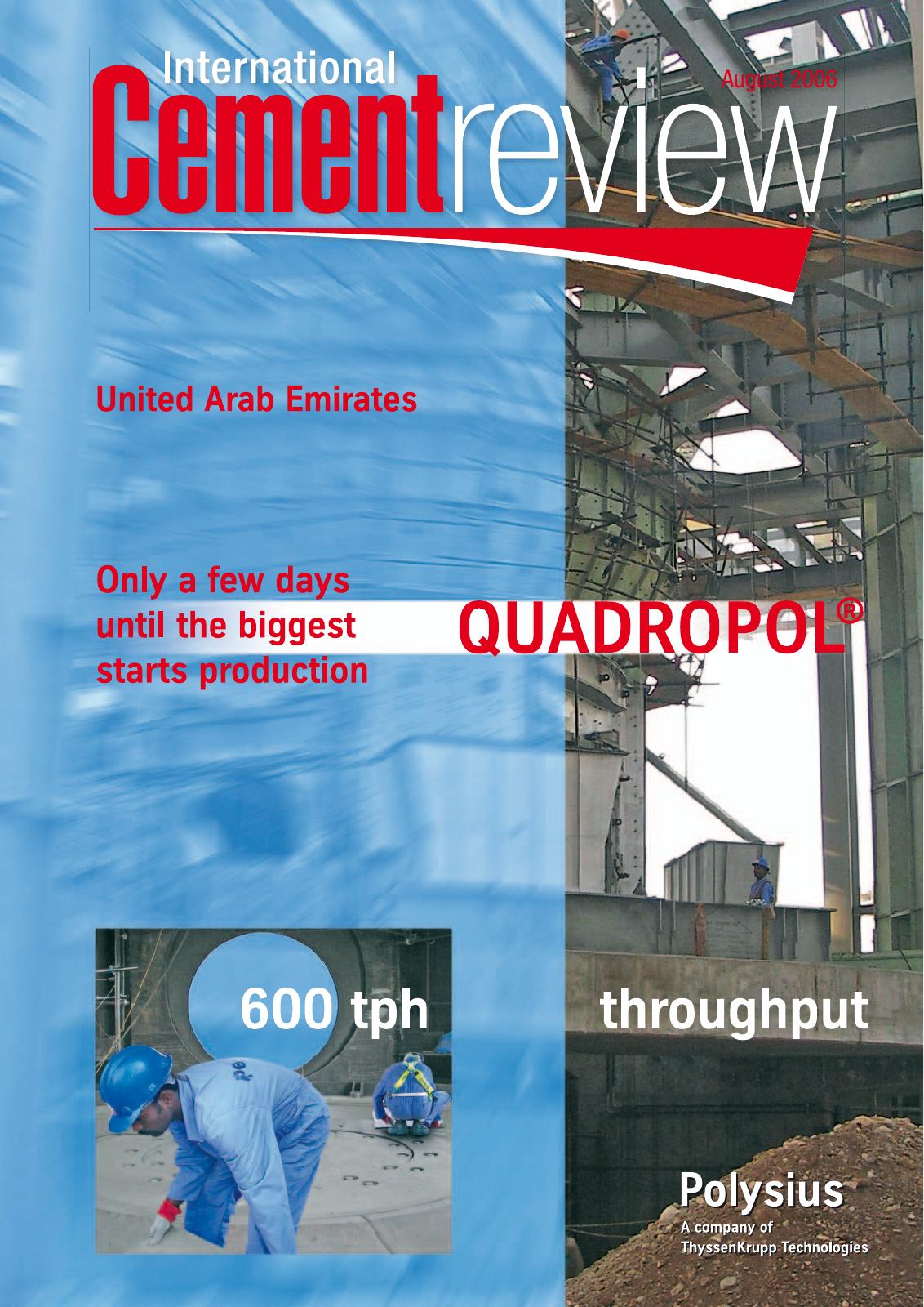 Cover of International Cement Review - August 2006
