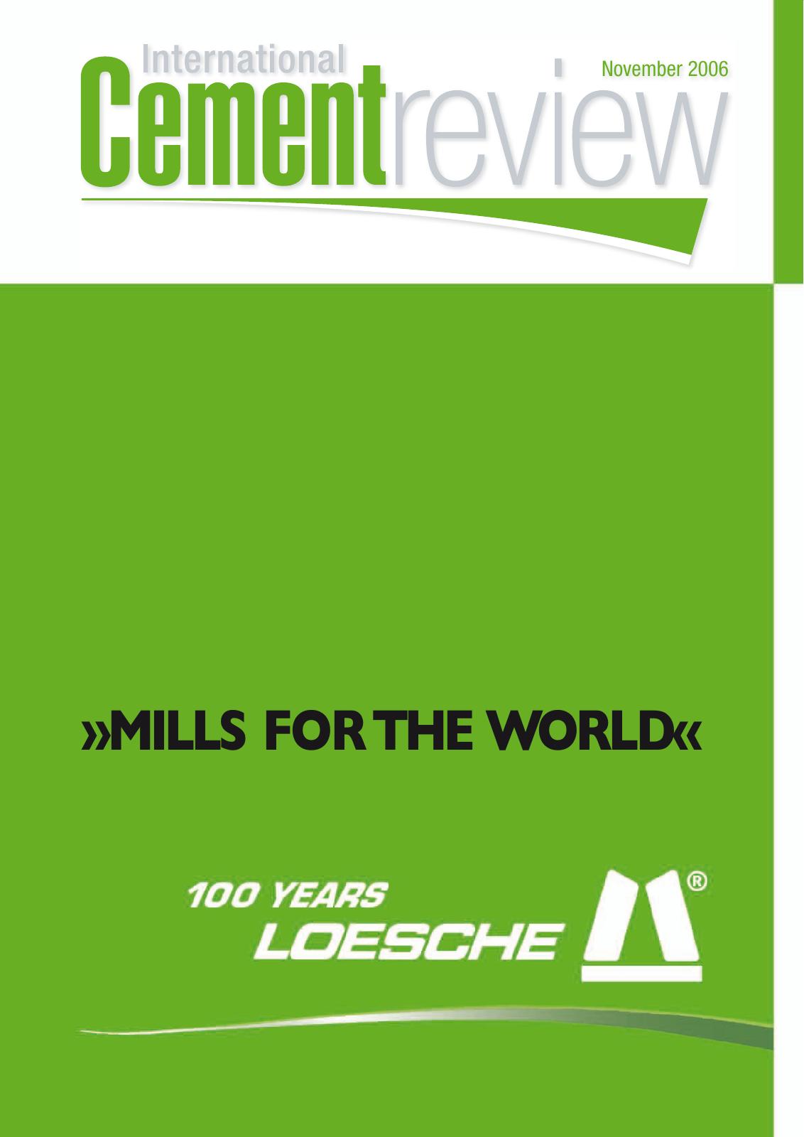 Cover of International Cement Review - November 2006