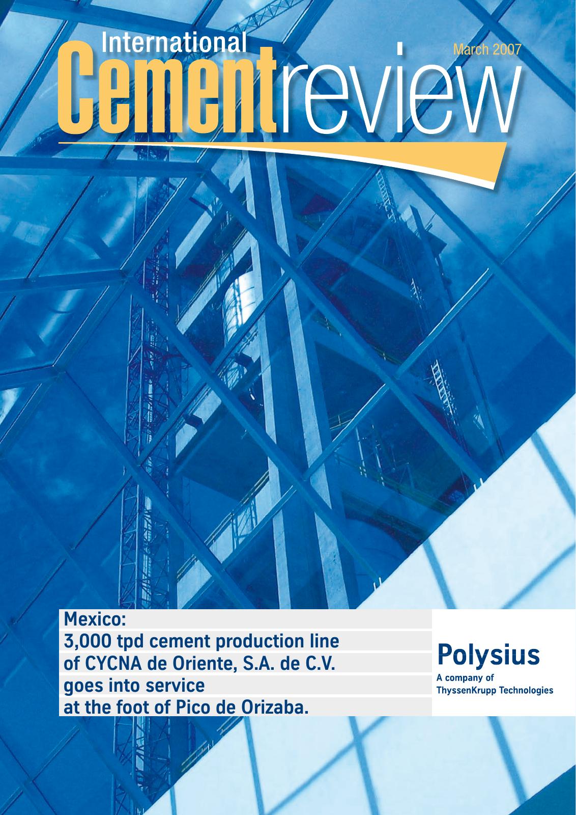 Cover of International Cement Review - March 2007