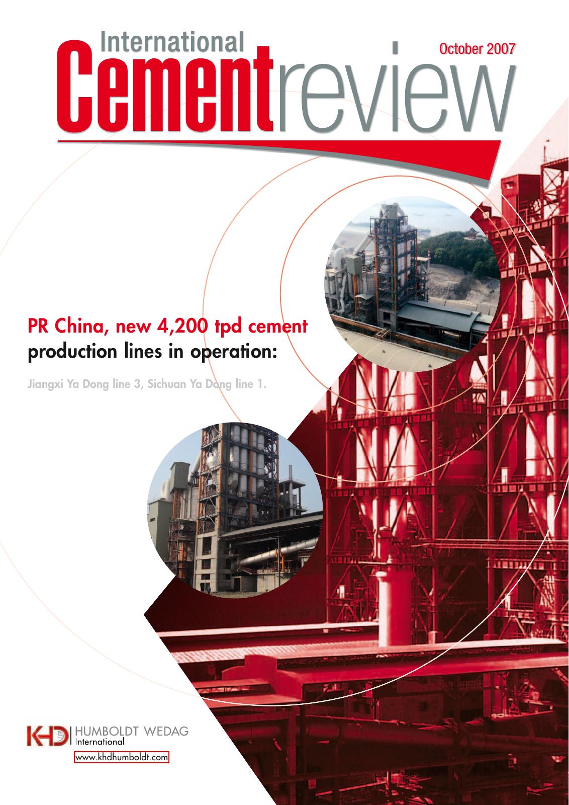 Cover of International Cement Review - October 2007