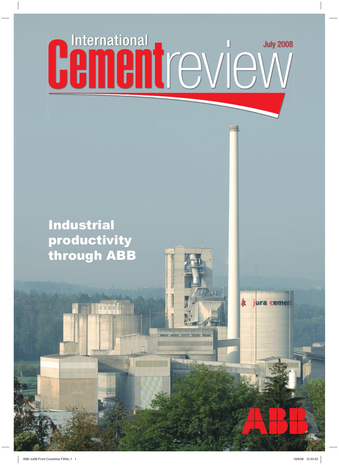 Cover of International Cement Review - July 2008