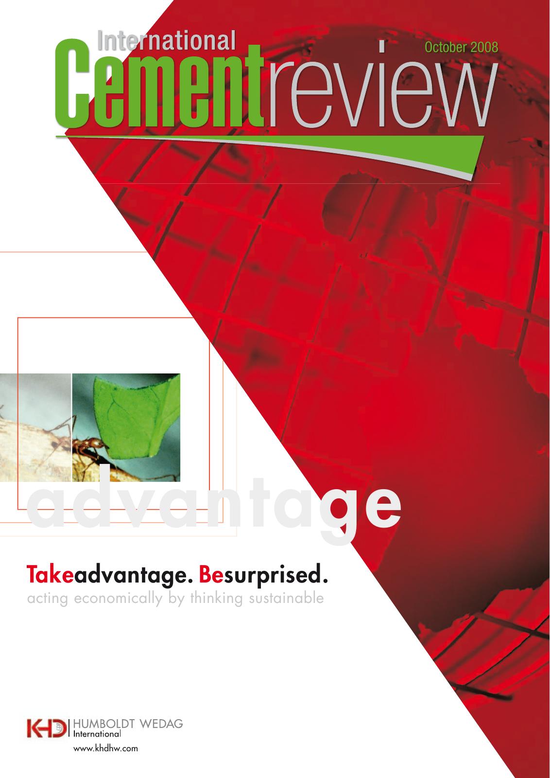 Cover of International Cement Review - October 2008