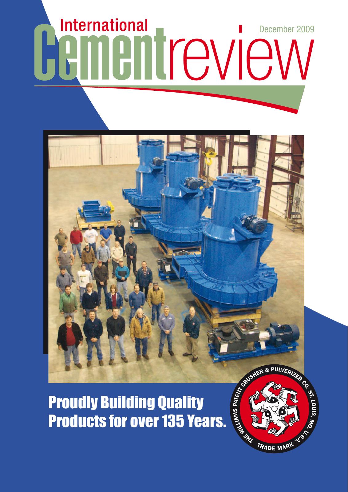 Cover of International Cement Review - December 2009