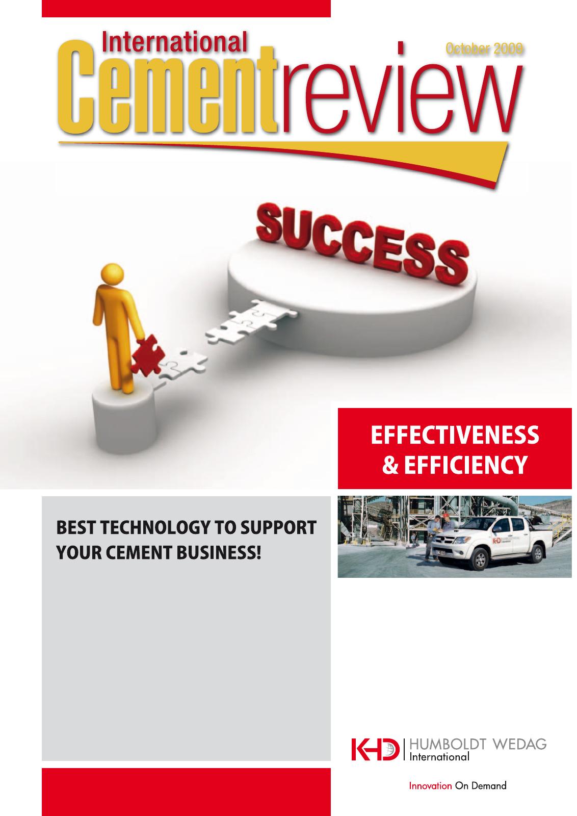 Cover of International Cement Review - October 2009