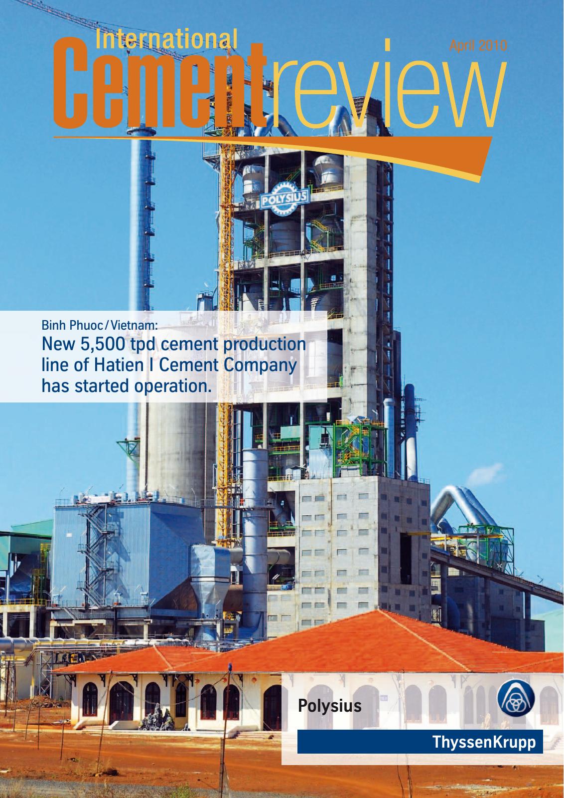 Cover of International Cement Review - April 2010