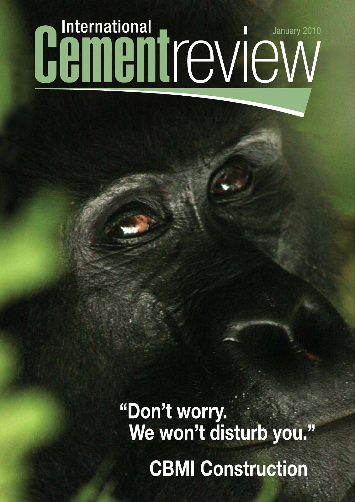 Cover of International Cement Review - January 2010