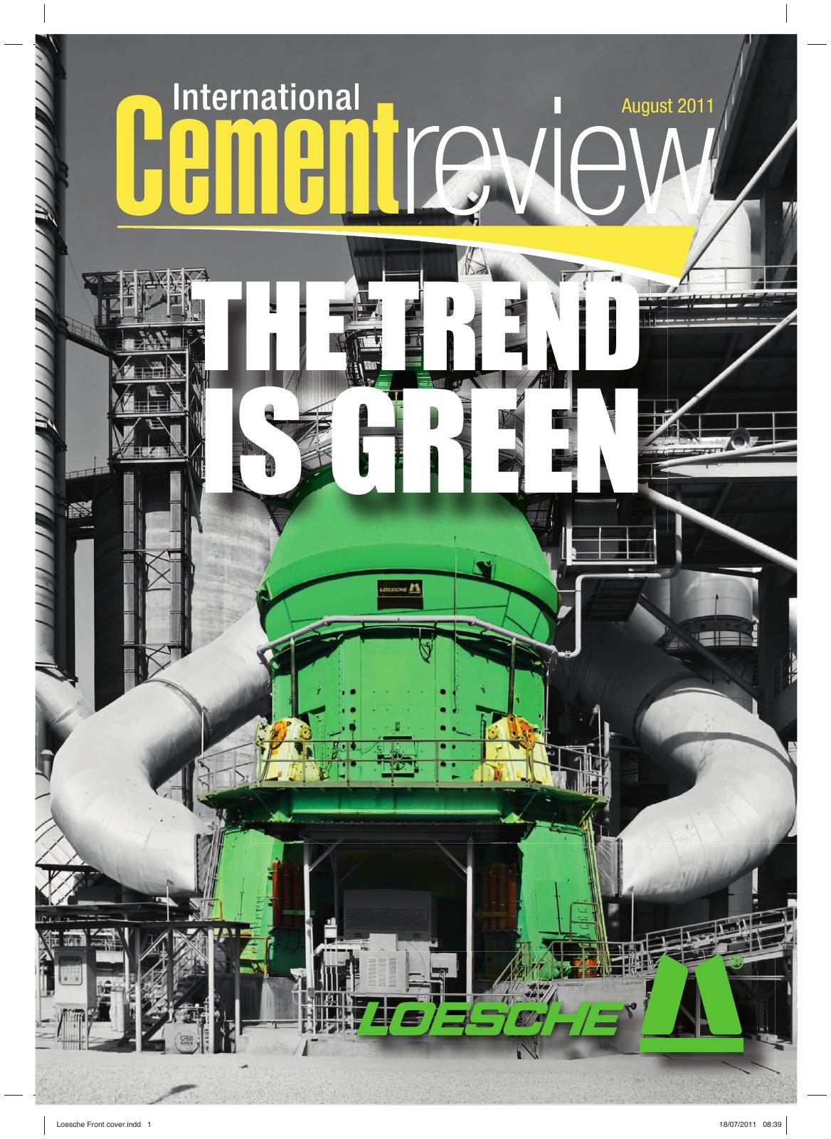 Cover of International Cement Review - August 2011