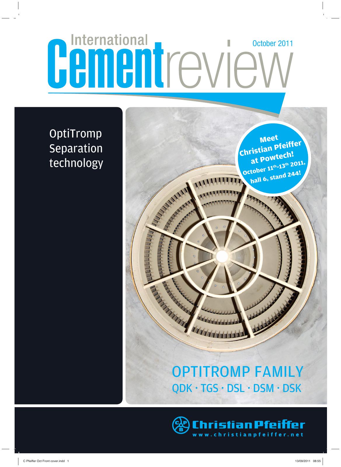 Cover of International Cement Review - October 2011
