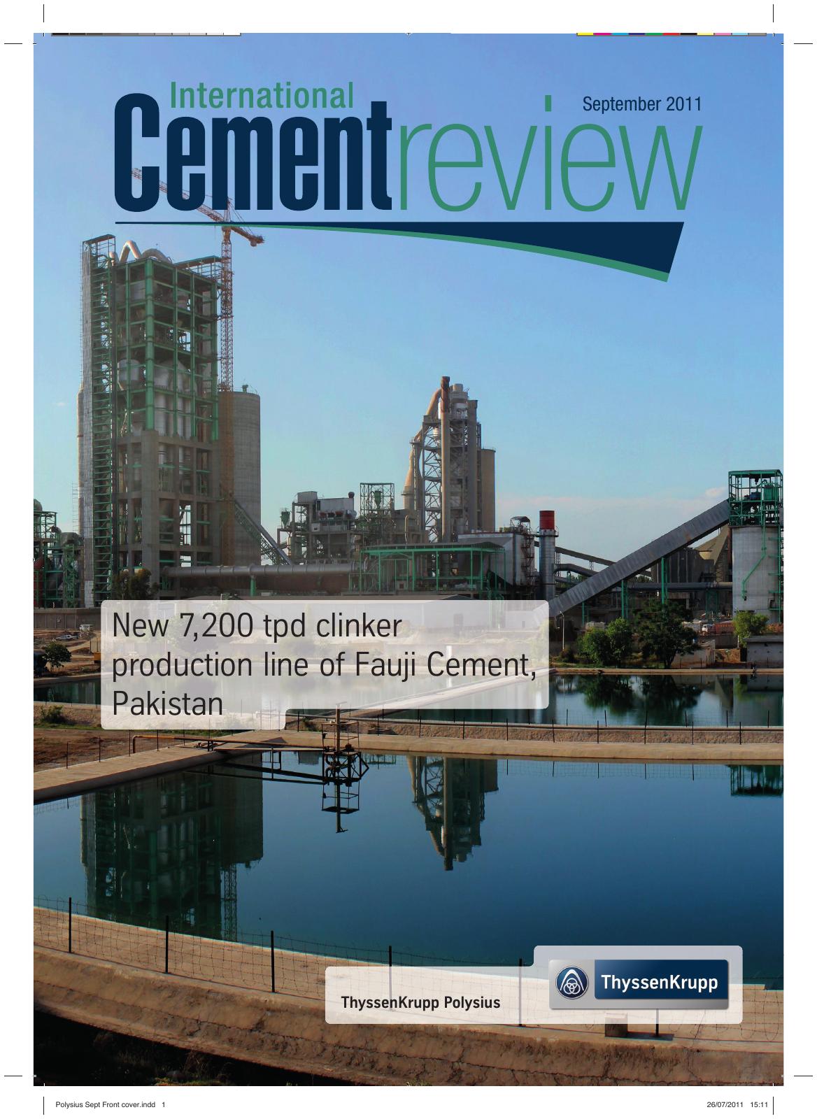 Cover of International Cement Review - September 2011