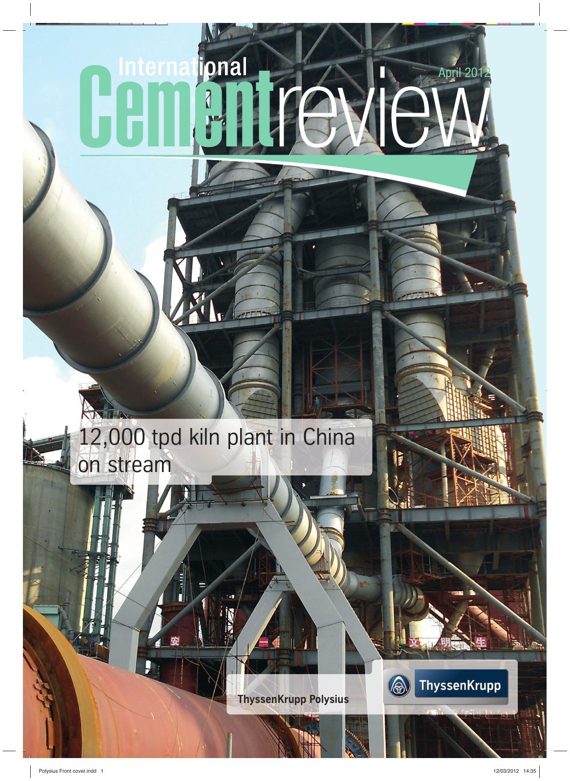 Cover of International Cement Review - April 2012