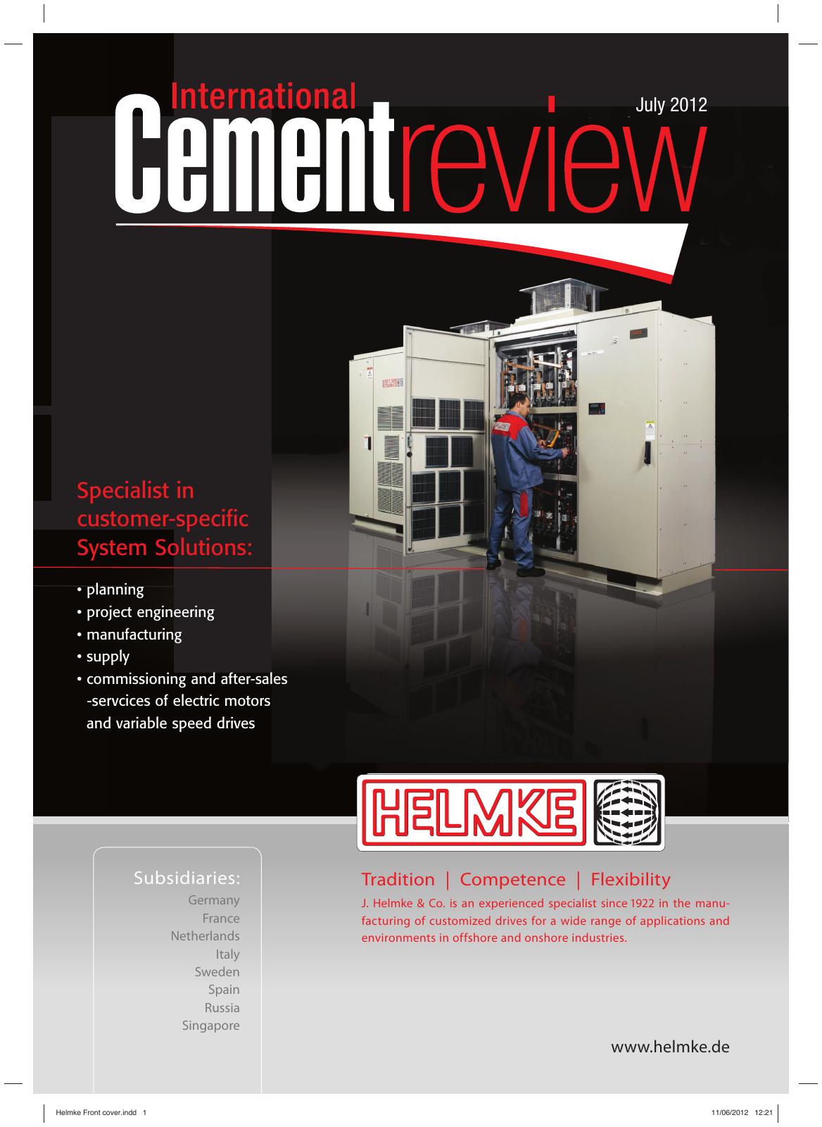 Cover of International Cement Review - July 2012