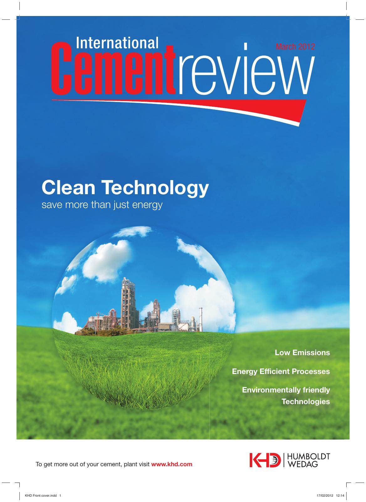 Cover of International Cement Review - March 2012