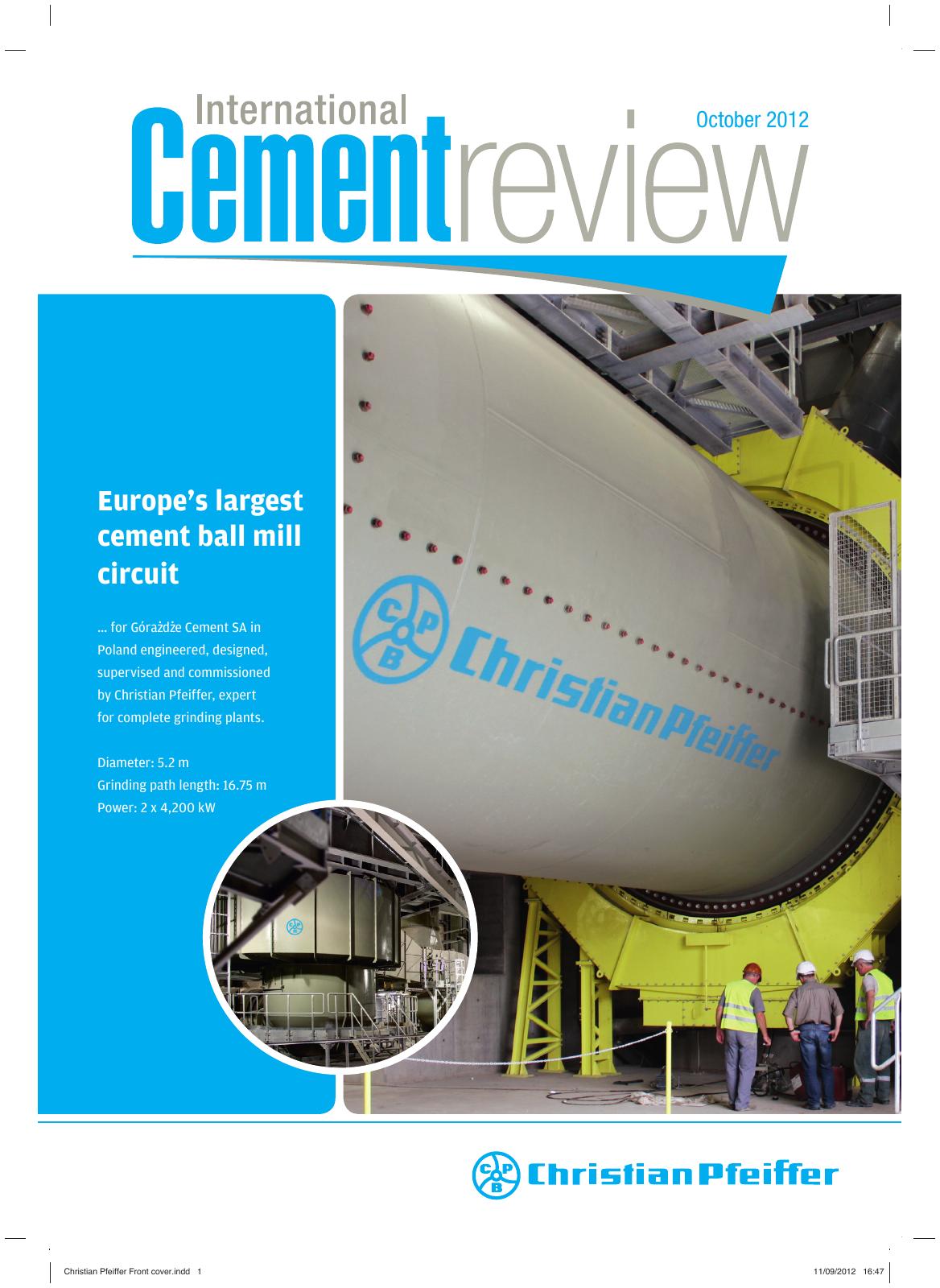 Cover of International Cement Review - October 2012