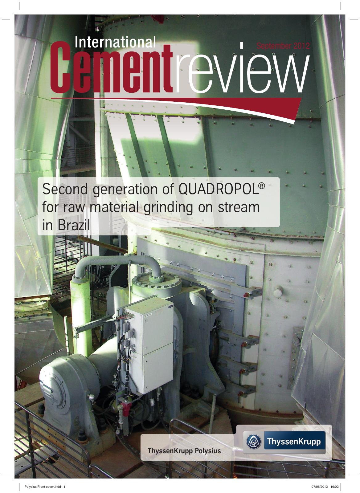 Cover of International Cement Review - September 2012