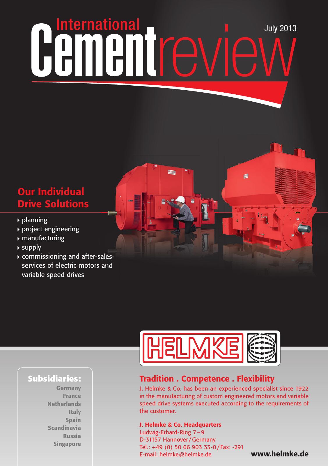Cover of International Cement Review - July 2013