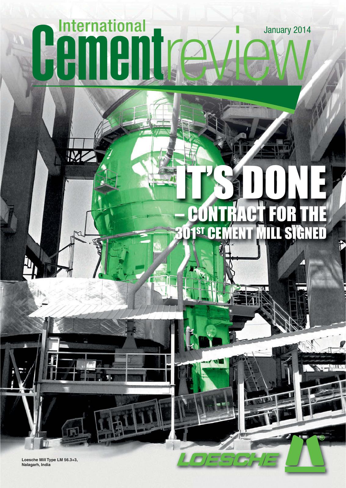 Cover of International Cement Review - January 2014