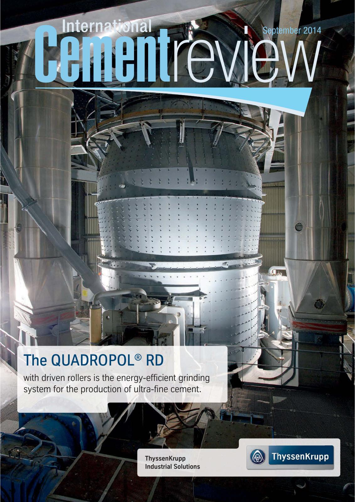 Cover of International Cement Review - September 2014