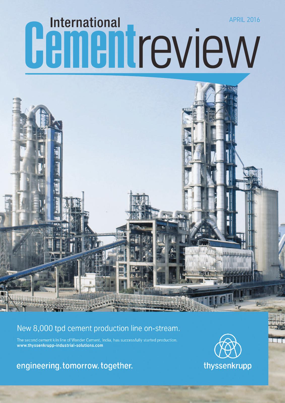 Cover of International Cement Review - April 2016