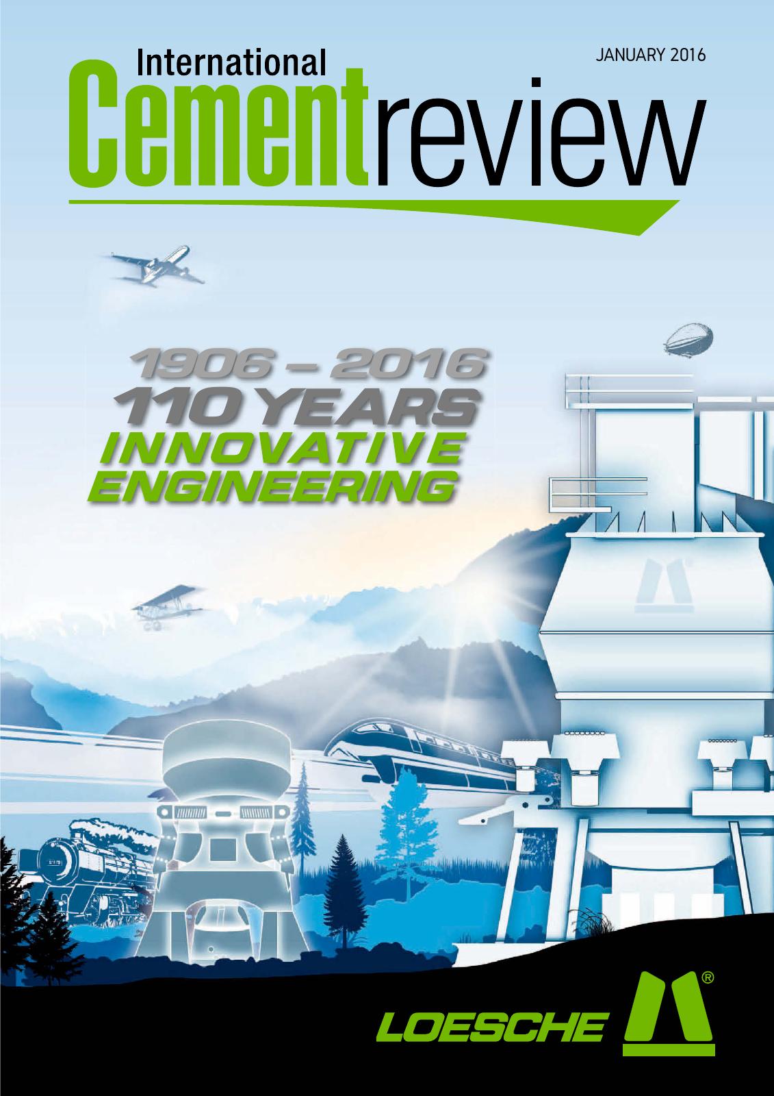 Cover of International Cement Review - January 2016