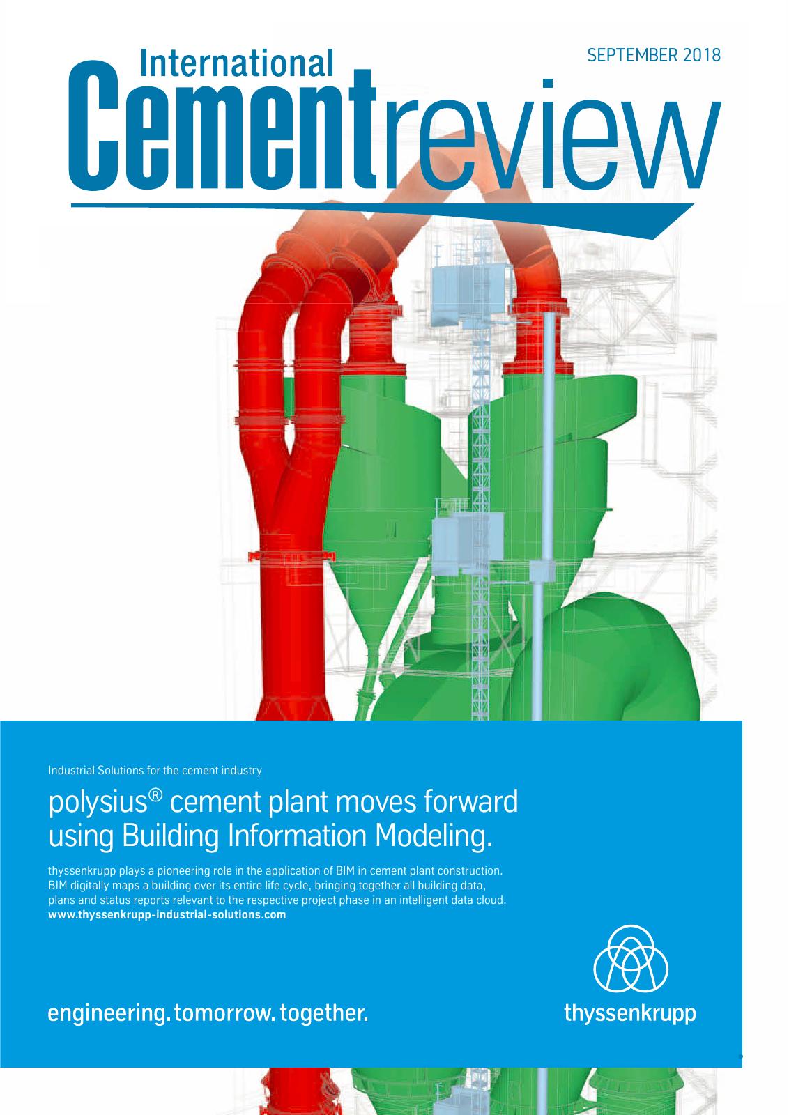 Cover of International Cement Review - September 2018