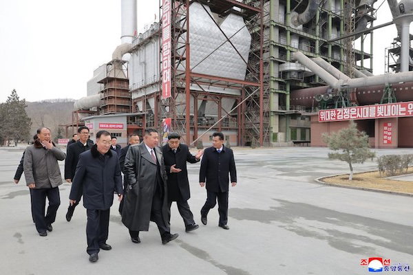 Kim Jong-un calls for increased output at Sangwon Cement Complex