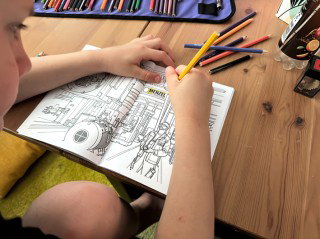 Menzel releases world first children's motor engineering colouring book