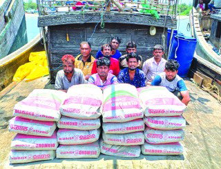 Bangladesh Navy foils cement smuggling attempt to Myanmar