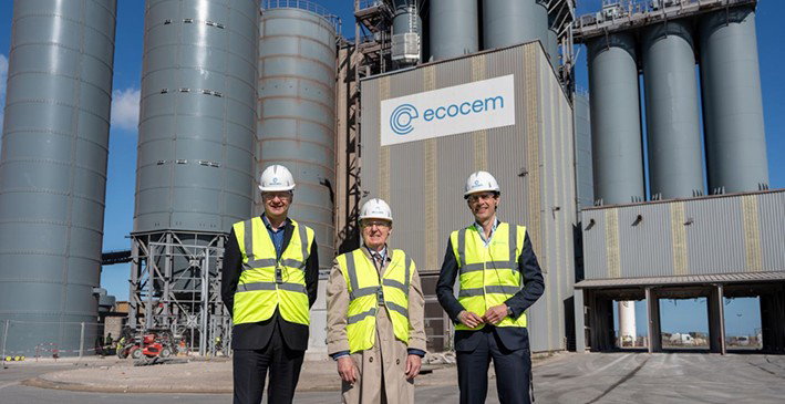 EU Climate Commissioner visits Ecocem flagship plant in Dunkirk 