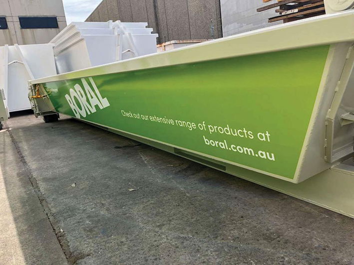 Boral celebrates a year of concrete recycling skip bin initiative