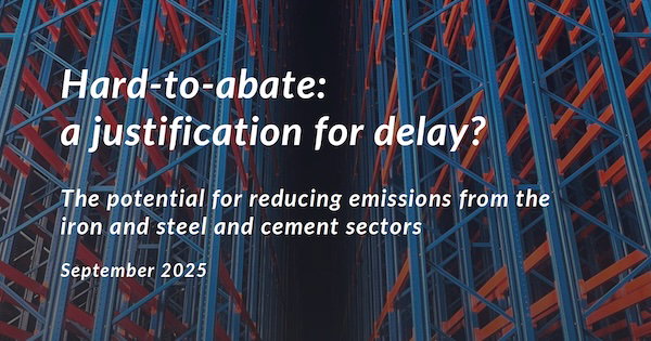 Cement’s ‘hard-to-abate’ status a pretext for delay, warns report