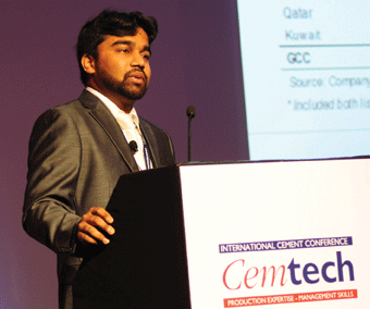 GIH's Hettish Karmani, gave a detailed review of the GCC cement industry