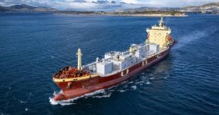 Cargo ship's CO2 to be converted into green cement
